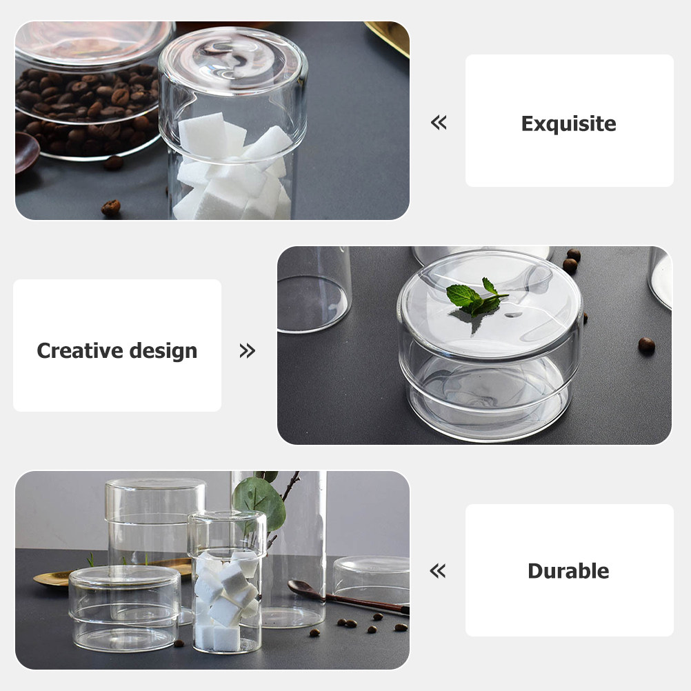 2Pcs Premium Transparent Glass - Food Storage Containers recension och pris