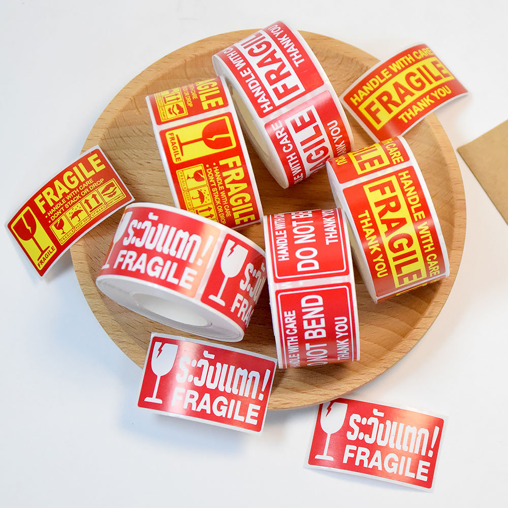 250Pcs Fragile Warning Sticker - Food Storage Labels recension och pris