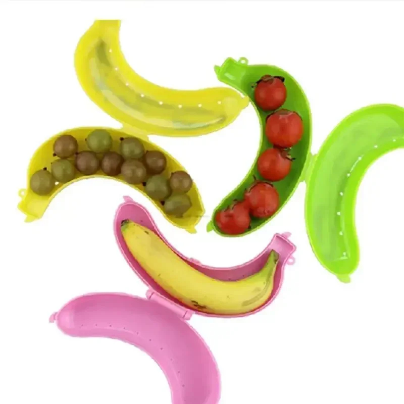 Durable Plastic Banana Contain - Food Storage Meals recension och pris